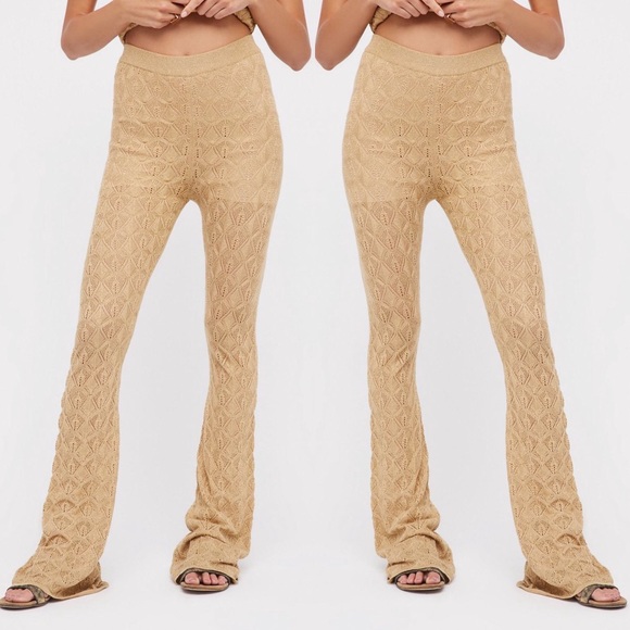 knit bell bottoms